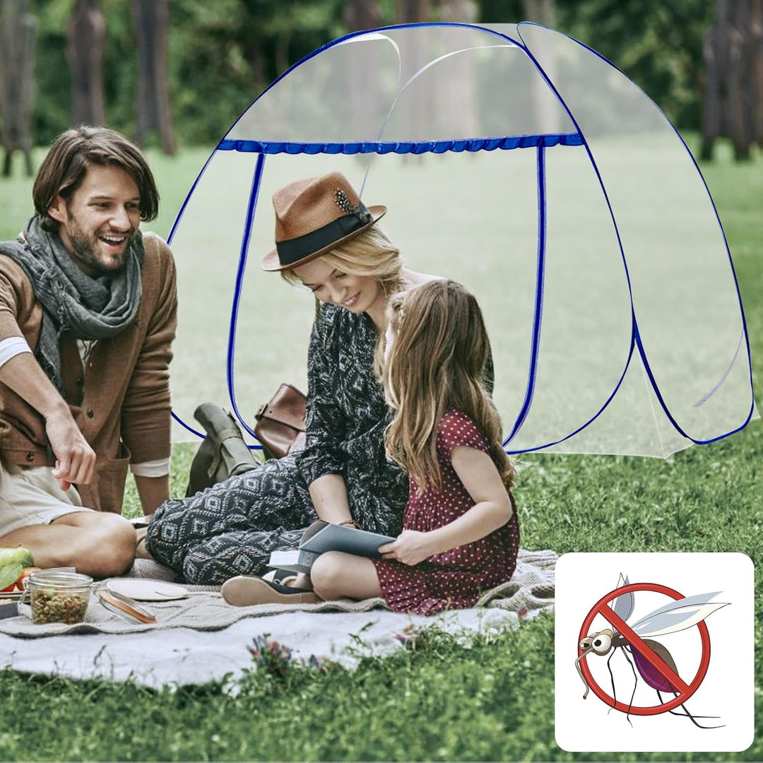 Moskitonetz Bett, Pop Up, Faltbares Bett-Moskitonetz,Einfache Installation, Moskito-Campingzelt für