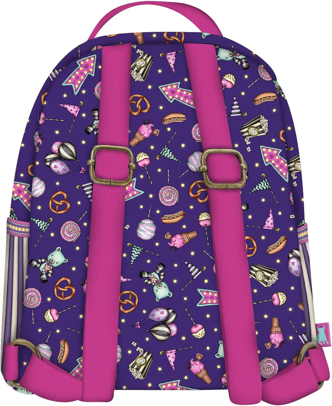 Santoro 1040GJ12 Gorjuss Fairground Mini-Rucksack Up and Away, 20 x 22 x 10 cm, violett