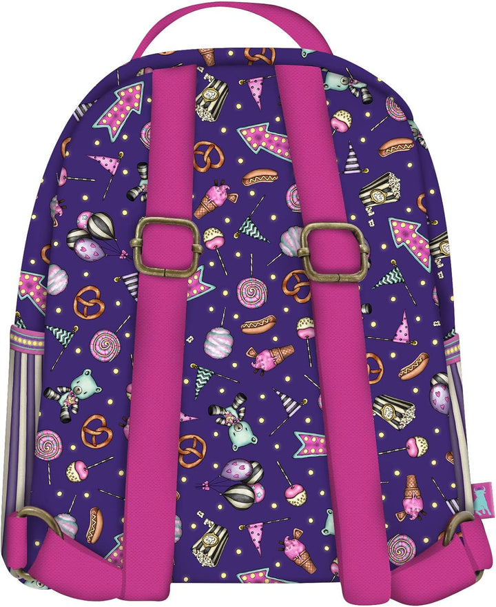 Santoro 1040GJ12 Gorjuss Fairground Mini-Rucksack Up and Away, 20 x 22 x 10 cm, violett