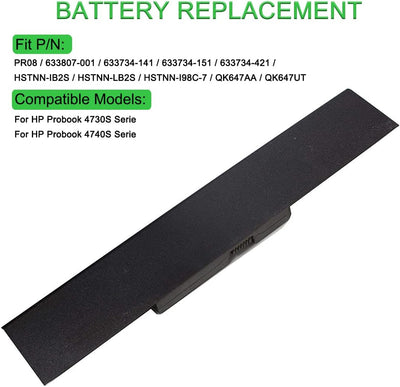 XITAIAN 14.4V 5200mAh QK647UT PR08 HSTNN-IB2S HSTNN-LB2S Ersatz Laptop Akku für HP Probook 4730S 474