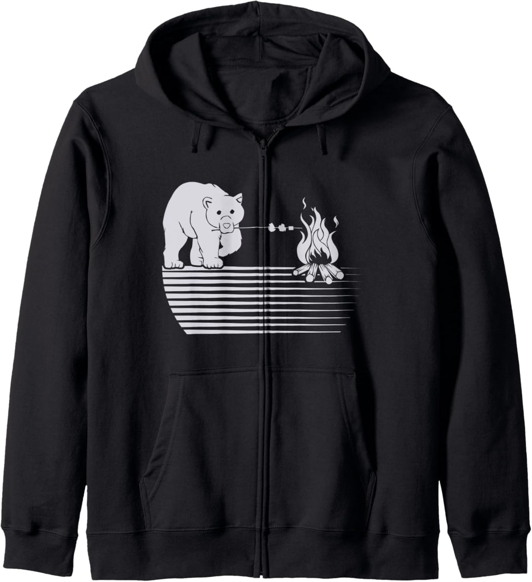 Niedlicher Grizzly Grill Camping Wildtiere Kapuzenjacke