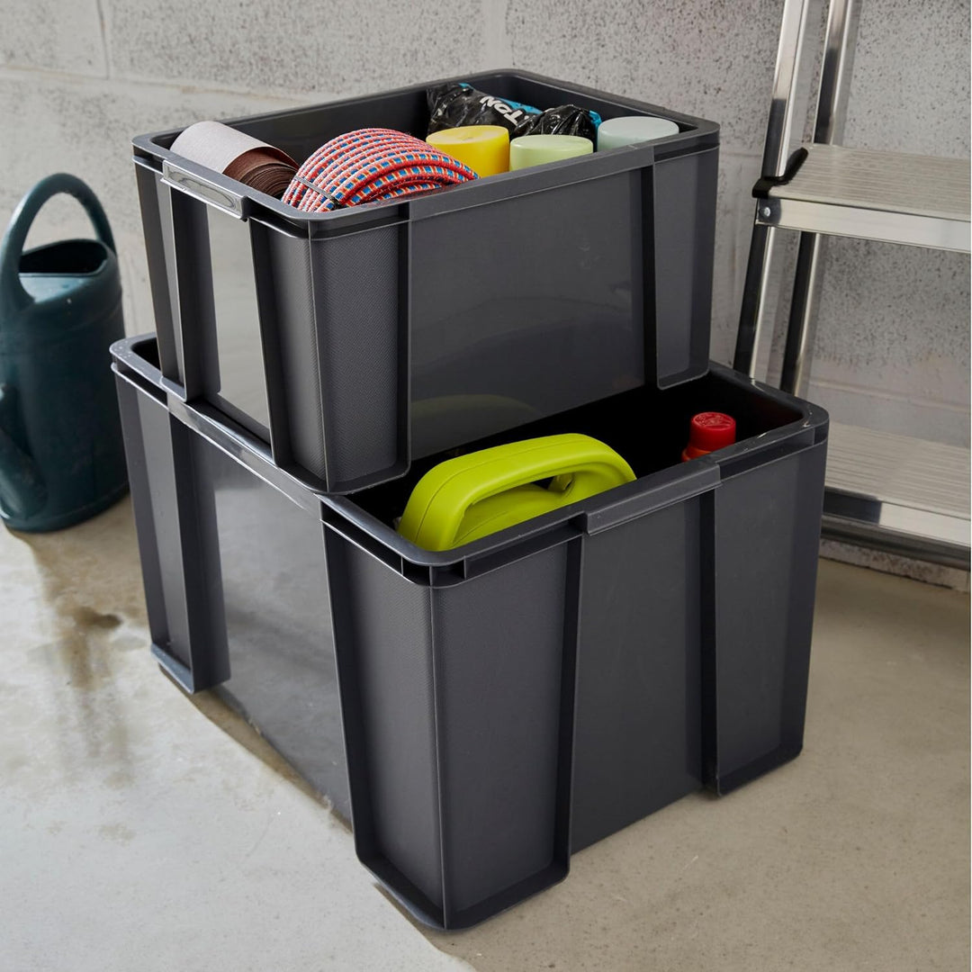 Sundis 3er set MASTER BOX, 27L - Modular und stapelbar - Anthrazitgrau SET 3X27L, SET 3X27L