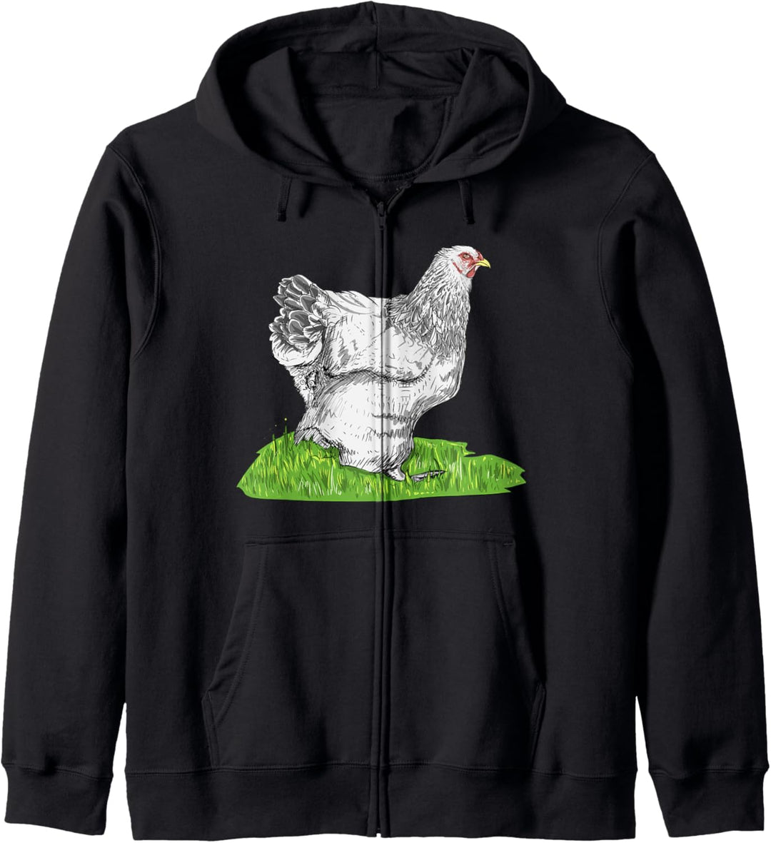 Brahma Hühner I Chicken Geflügel Motiv für Hühnerhalter Kapuzenjacke