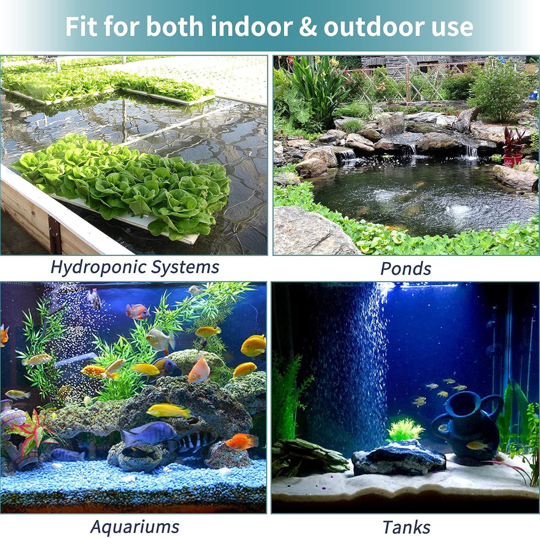 Pawfly 2 PCS grosser Luftstein-Zylinder 10 cm, Luftblasen-Diffusor für Teich und Aquarium Fischbecke