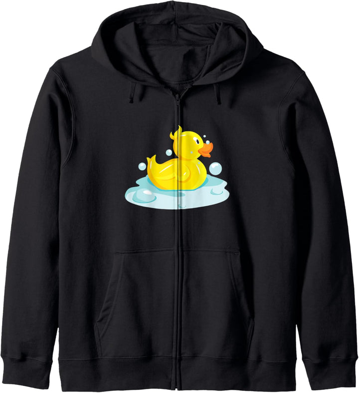 Cute Yellow Duck Rubber Ducky Duckie Bathtub Party Day Gift Kapuzenjacke