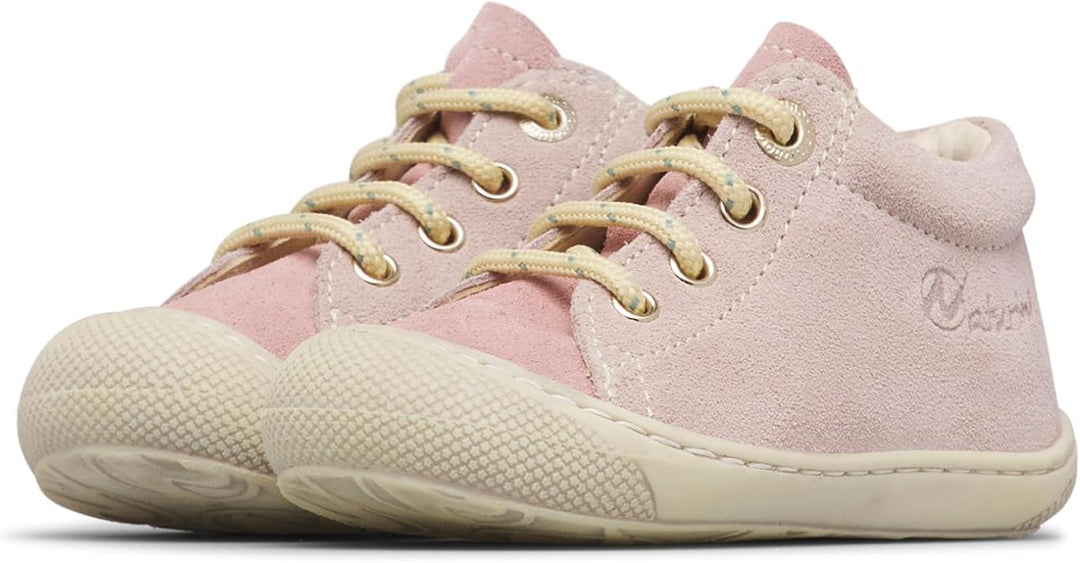 Naturino Lauflernschuhe aus Veloursleder 18 EU Puderrosa Rosa, 18 EU Puderrosa Rosa