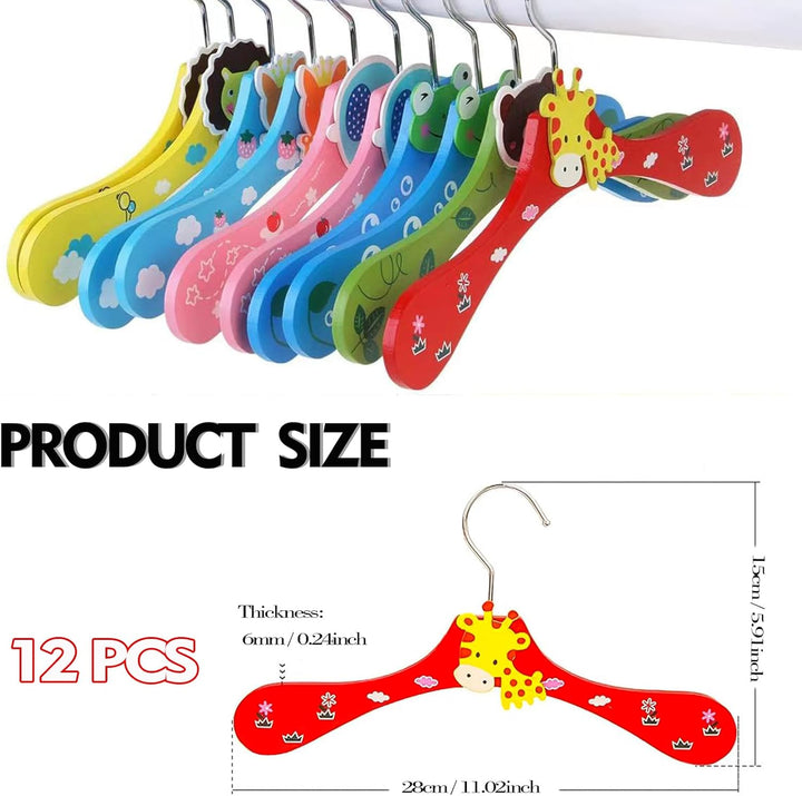 12 PCS Kleiderbügel - Puppenkleiderbügel - Bunte Kleiderbügel für Puppenschrank - Spielzeug Kleiders