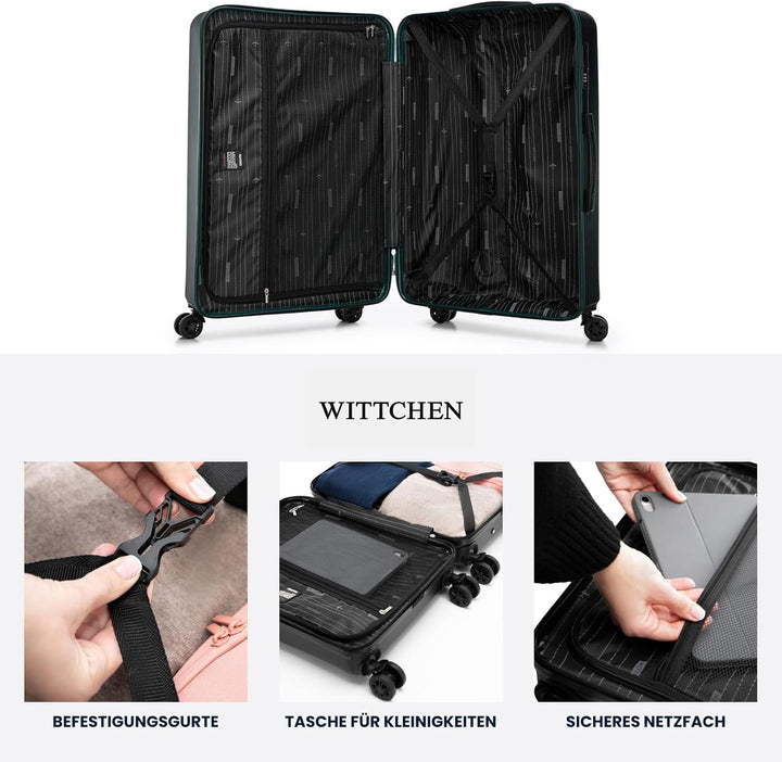 WITTCHEN Skyspeed Line Reisekoffer 4er Koffer-Set Rollkoffer Trolley Handgepäck Gepäck Reisekofferse