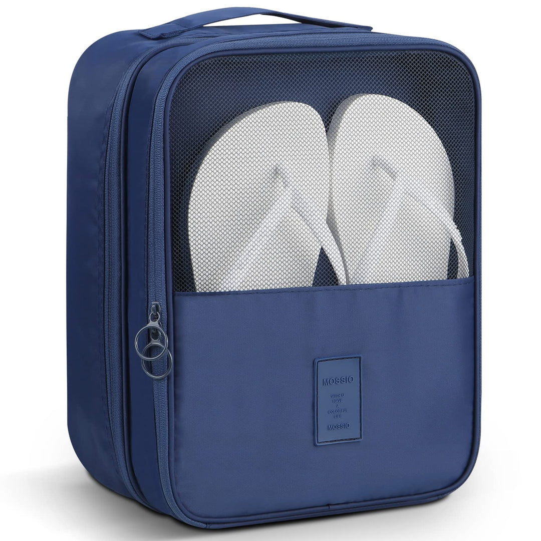 Mossio Schuhtasche für 3 Paar Schuhe für Reisen und den täglichen Gebrauch, Aufbewahrungstasche, dun