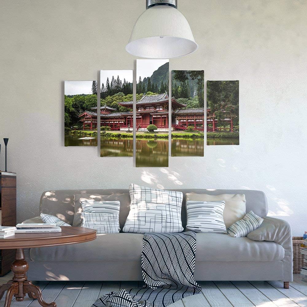 Feeby. Leinwandbild - 5 Teile - Bilder, Wand Bild, Wandbilder, Kunstdruck XXL, 5-Teilig, Typ A, 100x