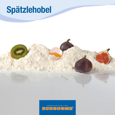EUROHOME Spätzlereibe Edelstahl Kunststoff mit "Nase" für lange Spätzle - Spätzlehobel 33 x 11 x 6,3
