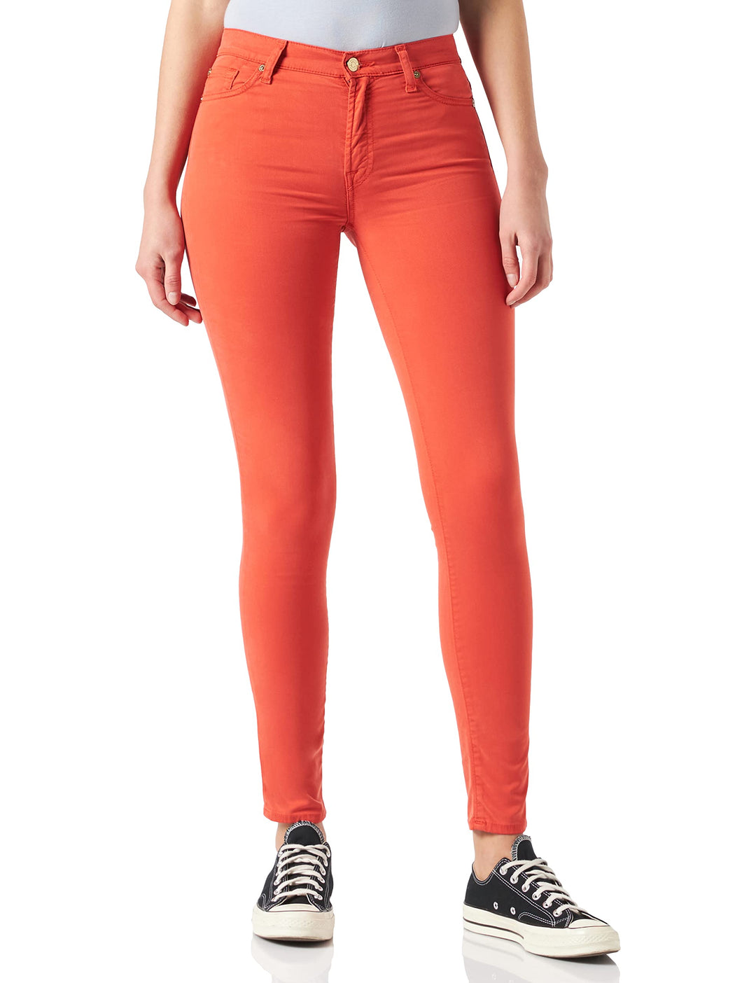 7 For All Mankind Damen Hose 26 Rot, 26 Rot