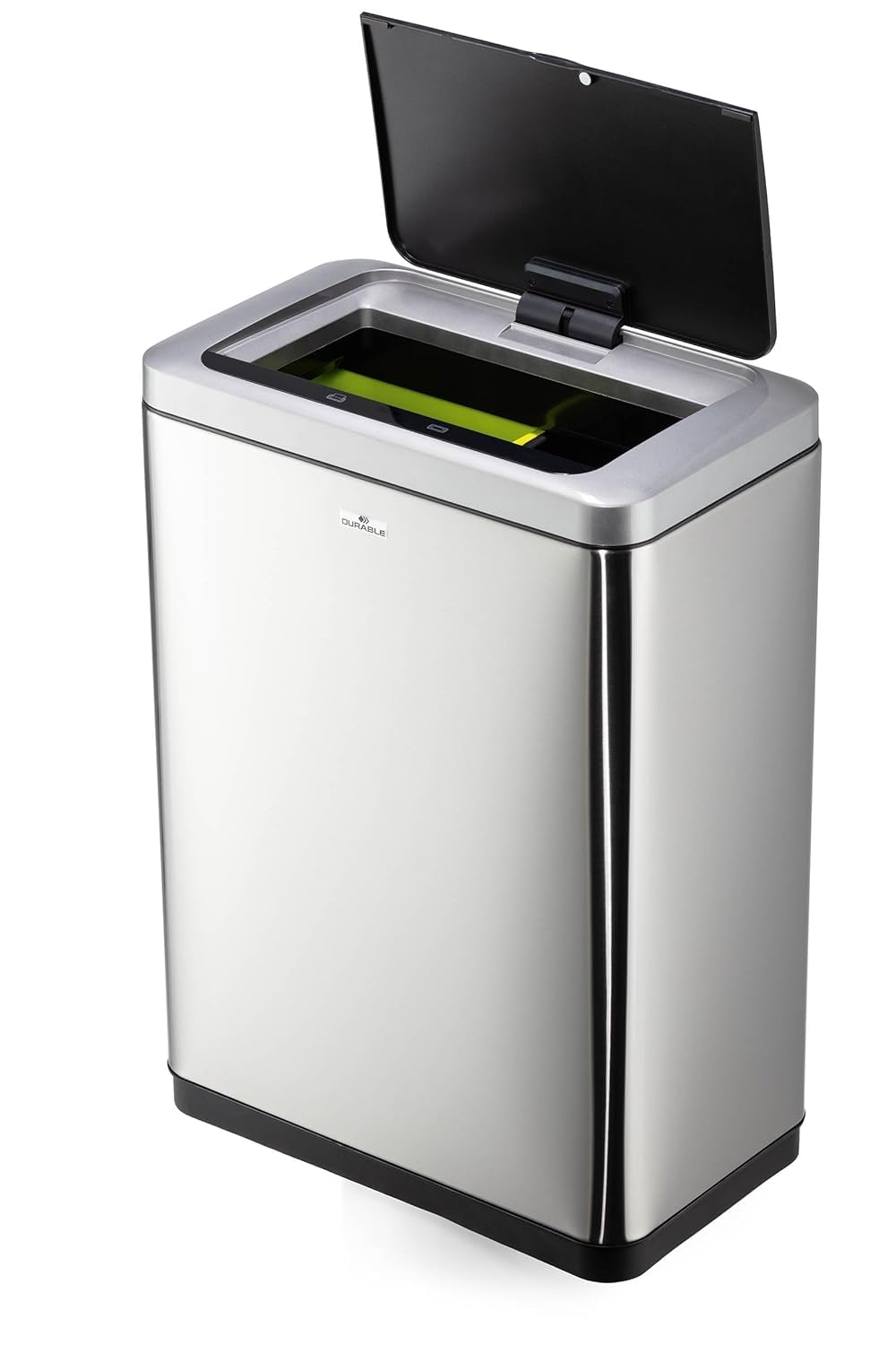Durable Sensor Mülleimer NO TOUCH DUO 2x20L, Mülltrennsystem mit zwei herausnehmbaren Inneneimern, s