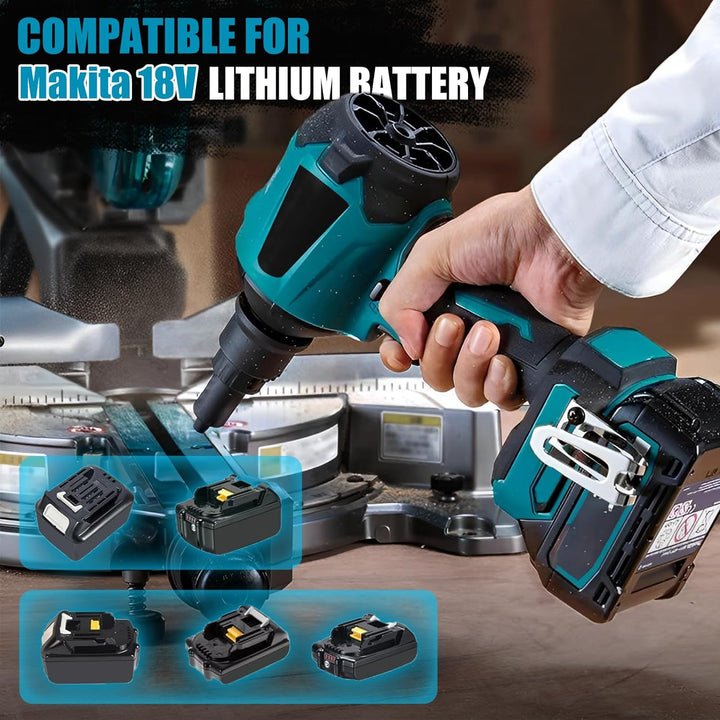Akku-Gebläse für Makita 18V, Laubbläser Akku 18V, Schnurlos Akku Laubbläser für Rasenpflege, Laubbla