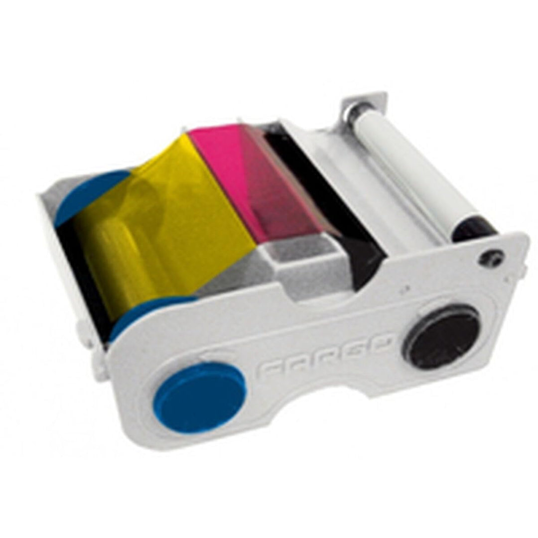 Fargo DTC1000 YMCKO Farbbandkassette mit Reinigungsrolle - 45000, Ymcko