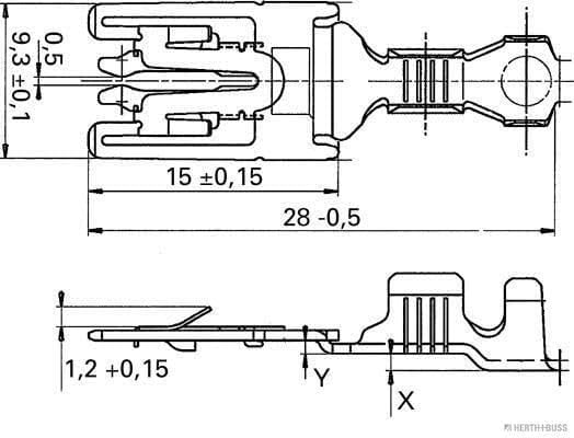 Herth+Buss Elparts Sort. crimpverbinder herth & buss 54254161