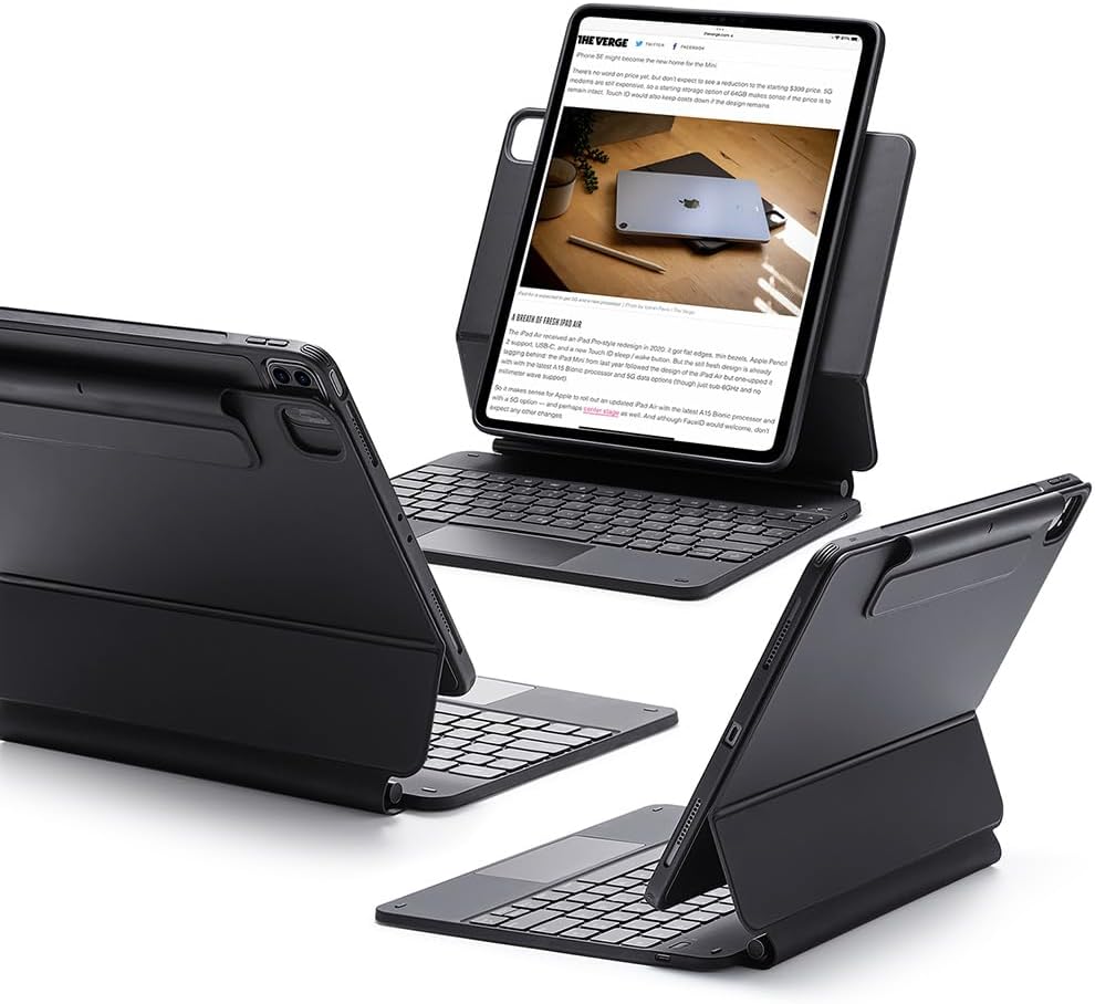 ESR Magnetische Keyboard Hülle, iPad Tastatur Hülle für iPad Pro 12.9 2022, magnetischer Ständer, Po
