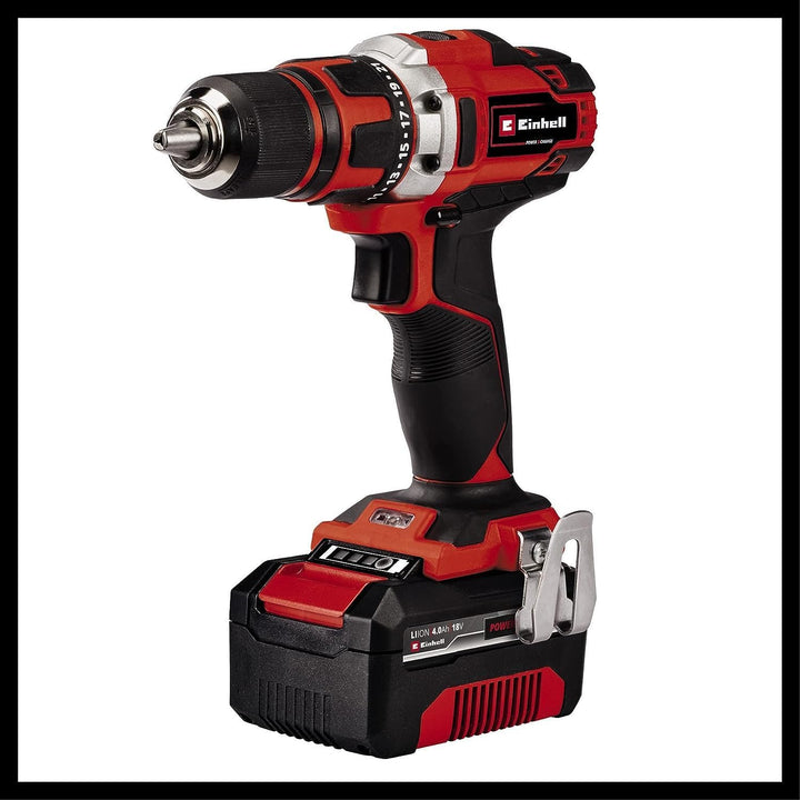 Einhell Akku-Bohrschrauber TE-CD 18/40 Li + Akku-Winkelschleifer TC-AG 18/115 Li Power X-Change (Li-