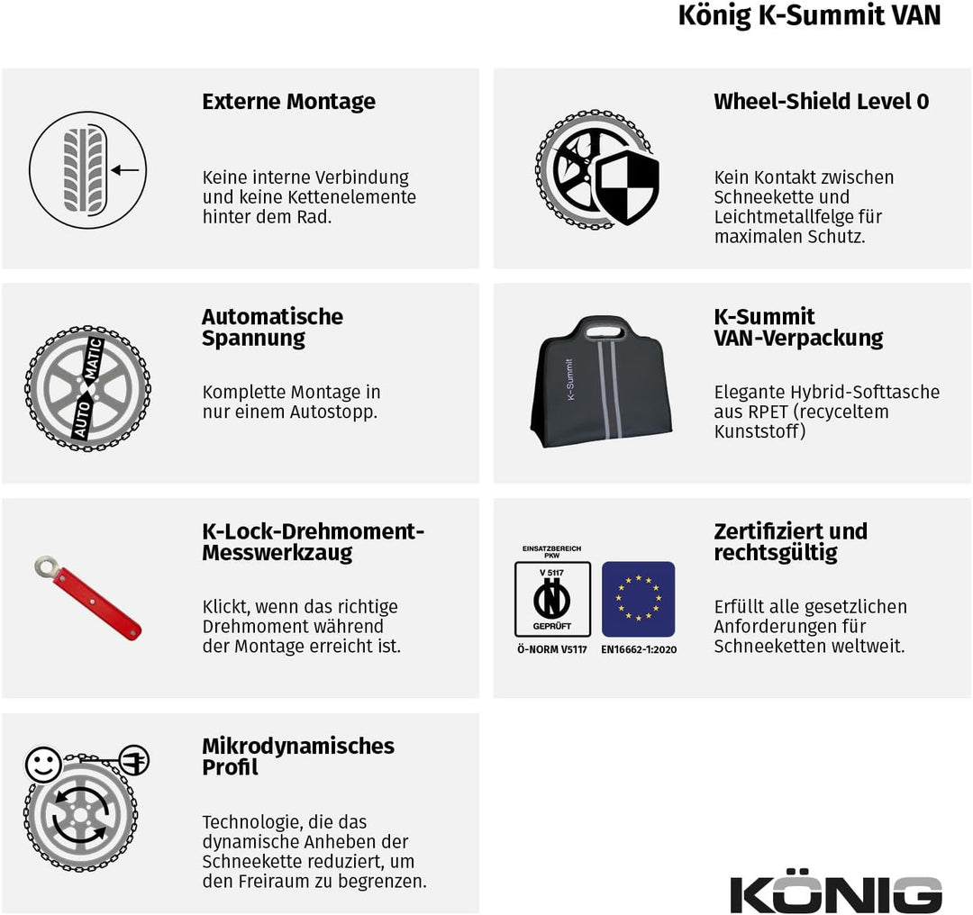 KÖNIG K-Summit VAN K87 - Schneeketten, VAN K87