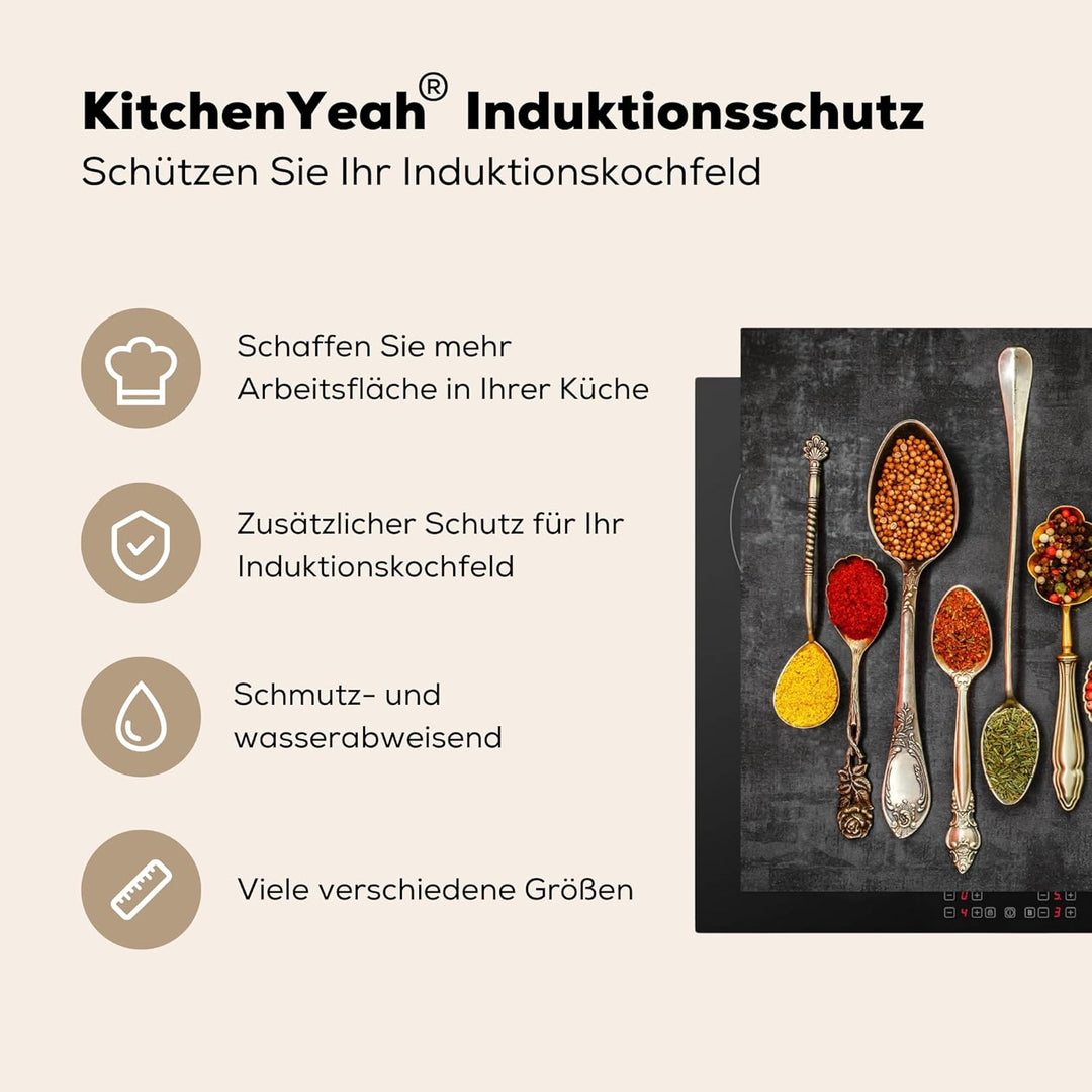 Herdabdeckplatte 70x52 cm Einteilig Ceranfeld Abdeckplatte Küche Deko Ceranfeldabdeckung Herdabdecku