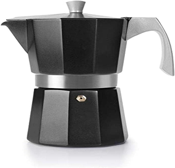 IBILI - Express-Kaffeekocher Evva Black, 12 Tassen, 600 ml, Aluminiumdruckguss, für Induktionsherde