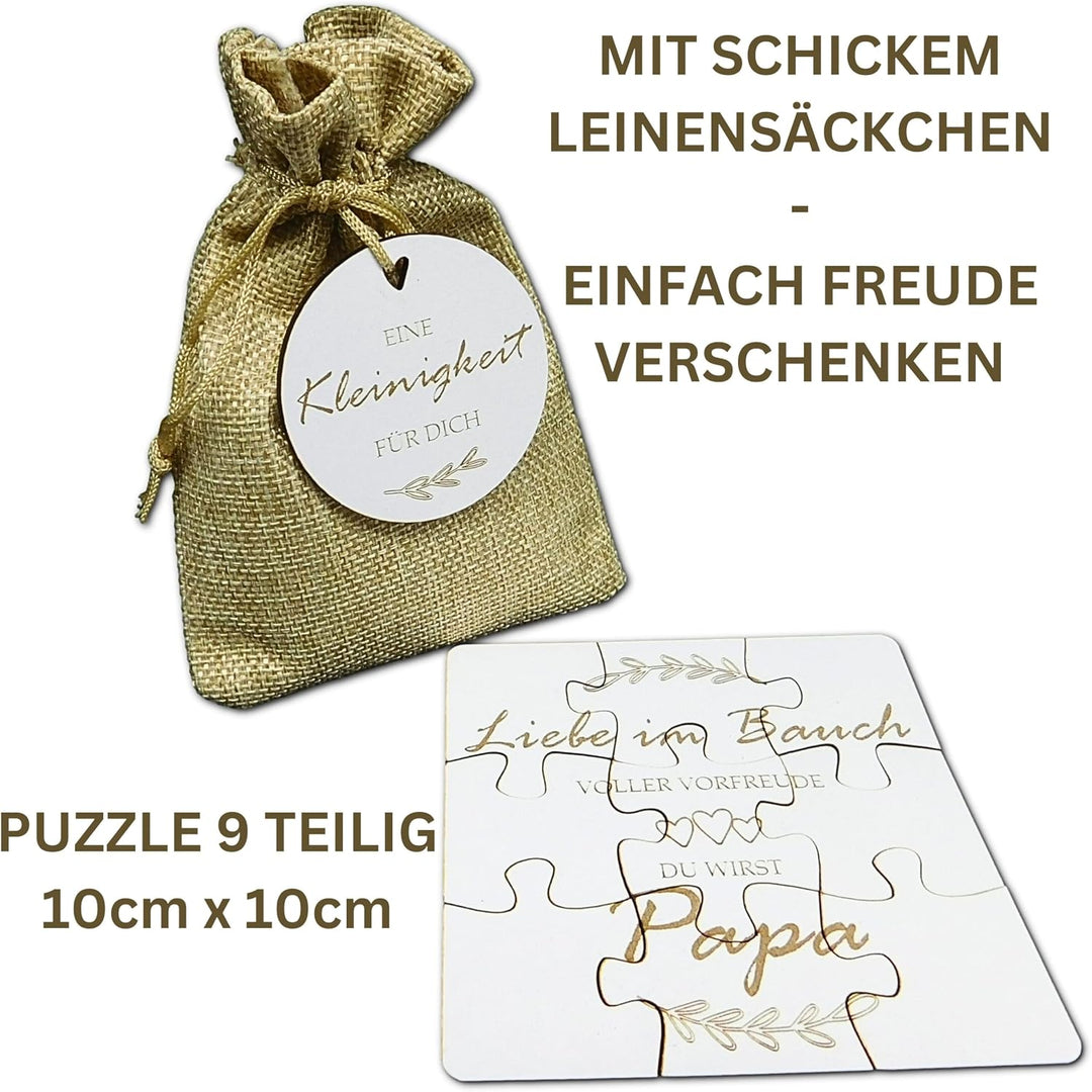 Puzzle Schwangerschaftsankündigung für Ihre Lieben | Originelle Puzzleidee, persönliches Geschenk fü