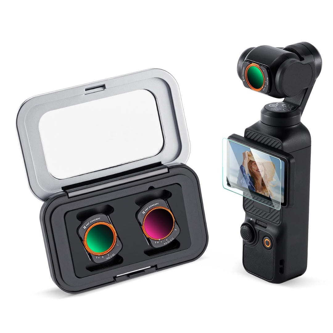 K&F CONCEPT magnetisches ND Filter Set, kompatibel mit DJI Osmo Pocket 3, Variabler ND2-ND32 und Var