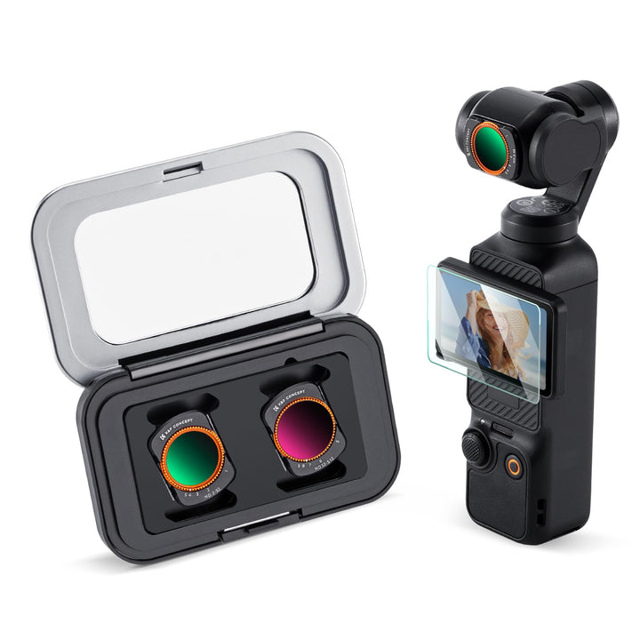 K&F CONCEPT magnetisches ND Filter Set, kompatibel mit DJI Osmo Pocket 3, Variabler ND2-ND32 und Var