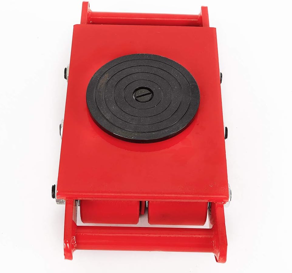 Panzerrollen,Transportfahrwerk,Industrieroller mit 4 PU-Richtungsräder Roller Drehplatte Möbeltransp