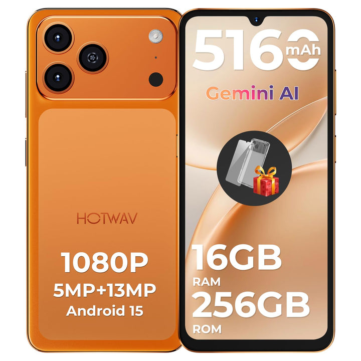 HOTWAV A17 Pro Max 2026 Handy ohne vertrag 6,75" HD+, 16GB+256GB/1TB TF Android 15 Smartphone Ohne V