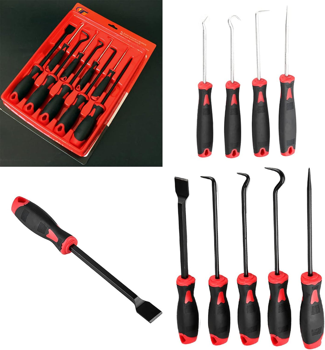 9 stücke Auto O-ring Wellendichtring Entfernung Abzieher Werkzeuge Pick Haken Scraper Kit für dichtr
