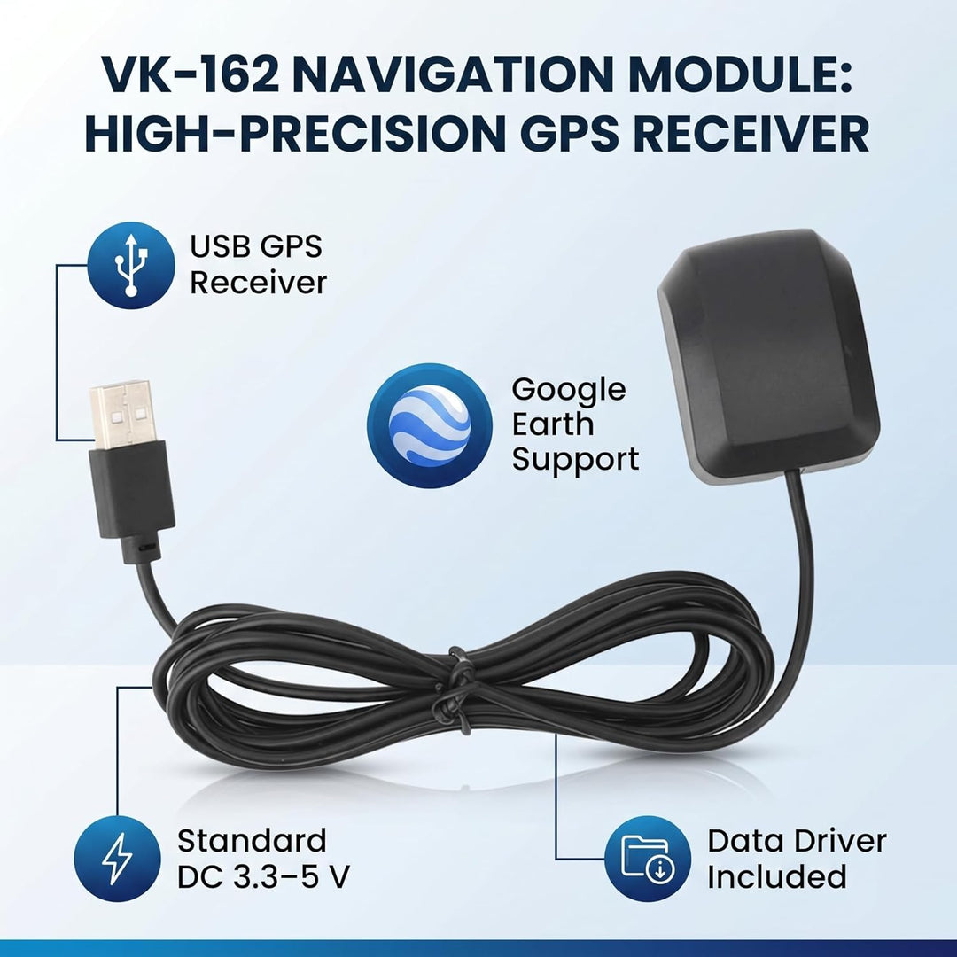 DC3.3-5V VK-162 Navigationsmodul USB-Schnittstelle GPS-Empfänger Unterstützung Google Earth