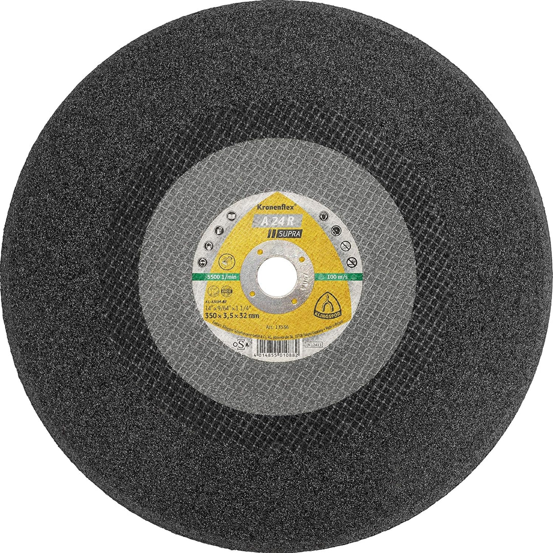 296567 A 24 R Grosstrennscheiben 400 x 4, 5 x 40 mm gerade Inhalt: 1 Stück 400 x 4,5 x 40 mm gerade