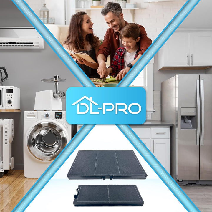 DL-pro Kohlefilterset für Gaggenau 11018700 9001246937 9001246938 Kohlefilter Aktivkohlefilter Filte