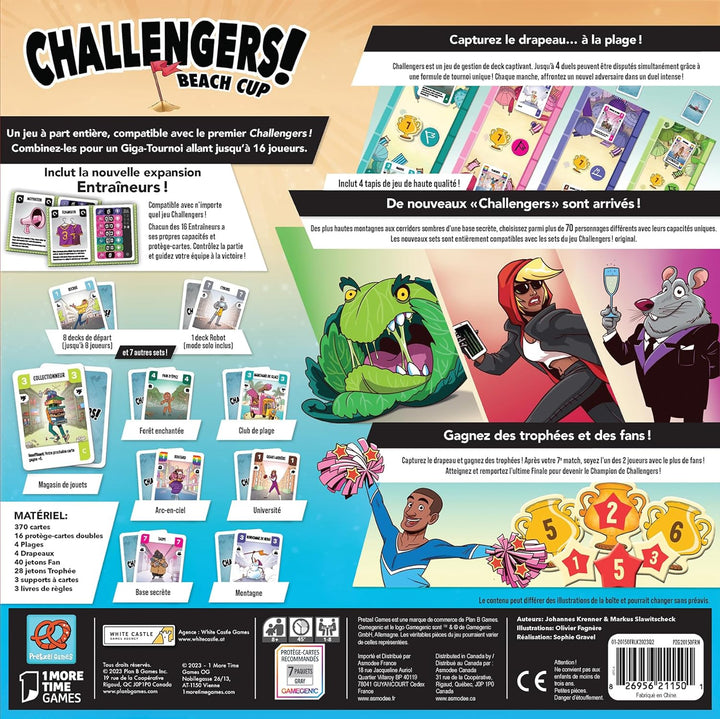 Asmodee - Z-Man Games – Challengers Beach Cup – Gesellschaftsspiele – Kartenspiele – interaktives De
