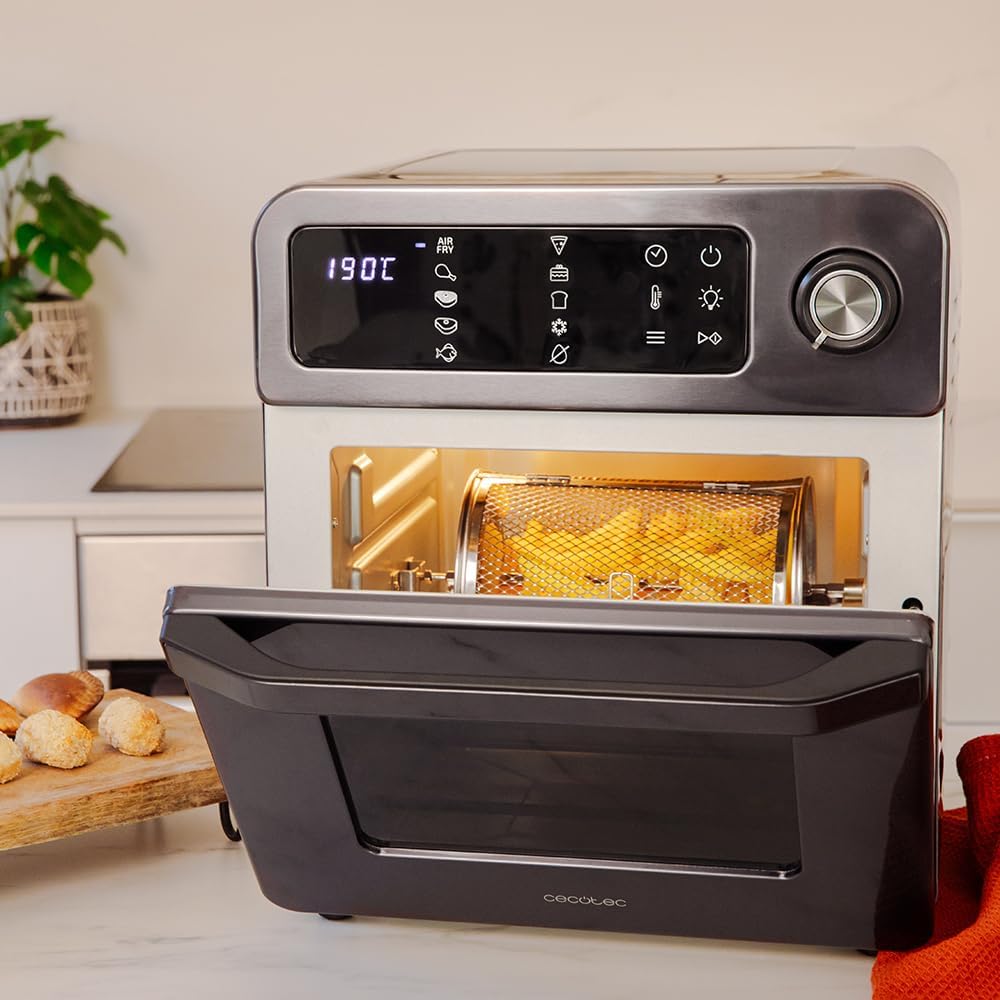 Cecotec Backofen-Fritteuse Bake&Fry 1500 Touch. 15 Liter, 1700 W, Gesündere Ergebnisse, Touchscreen,