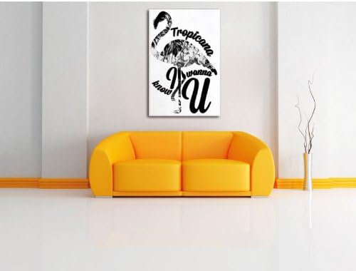 Tropicana negative Leinwandbild Bild auf Leinwand, XXL riesige Bilder fertig gerahmt mit Keilrahmen,