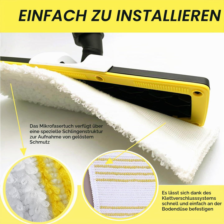 3 Stück Zubehör Bodendüsen Set für Kärcher SC 2, SC 3, SC 4, SC 5, JRISBO Ersatz Bodendüse für Kärch