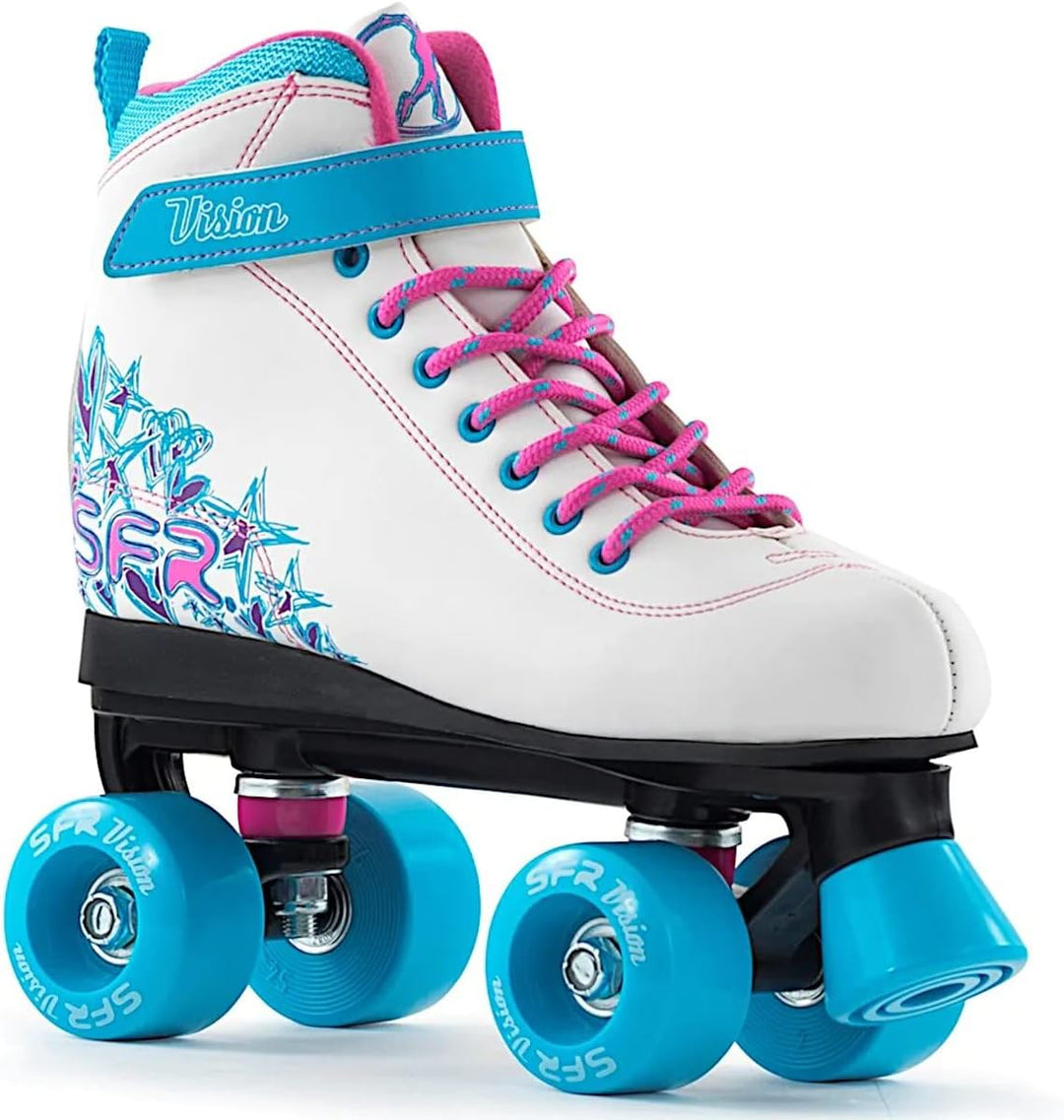 SFR Vision II Quad Skates, white-blue - 38