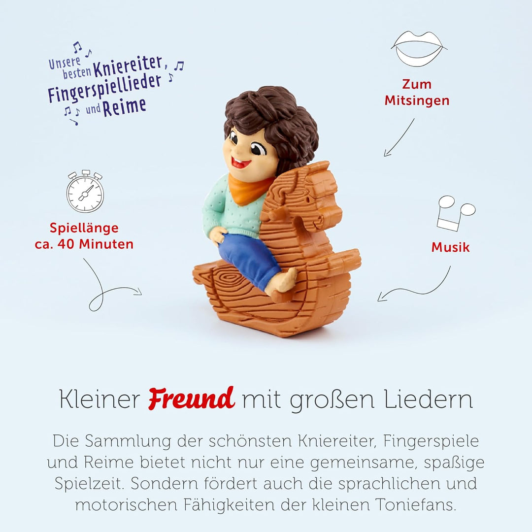 tonies Hörfiguren für Toniebox, Unsere besten Kniereiter, Fingerspiellieder und Reime, Kinderlieder