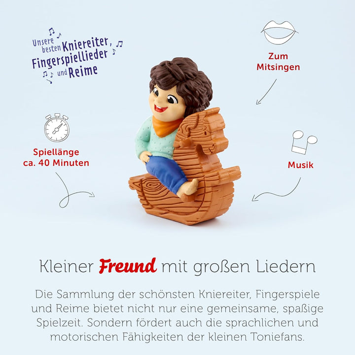 tonies Hörfiguren für Toniebox, Unsere besten Kniereiter, Fingerspiellieder und Reime, Kinderlieder