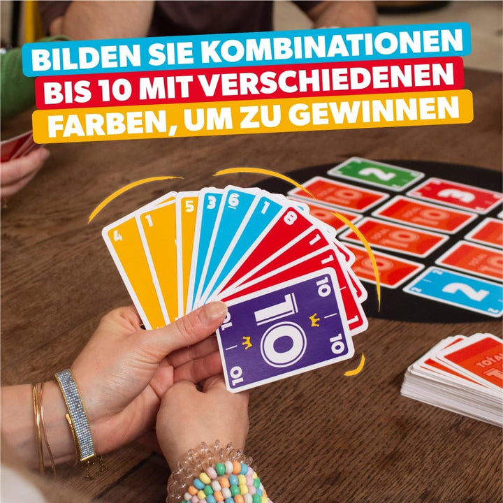 TOTAL 10 – Kartenspiel Inspiriert vom Rommé | Von den Machern von Crack List | 2 bis 8 Spieler | Ab