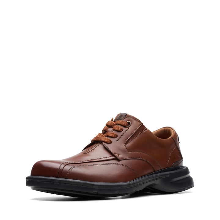 Clarks Herren Gessler SpitzeOxford 39.5 EU Weit Dark Tan Leder, 39.5 EU Weit Dark Tan Leder
