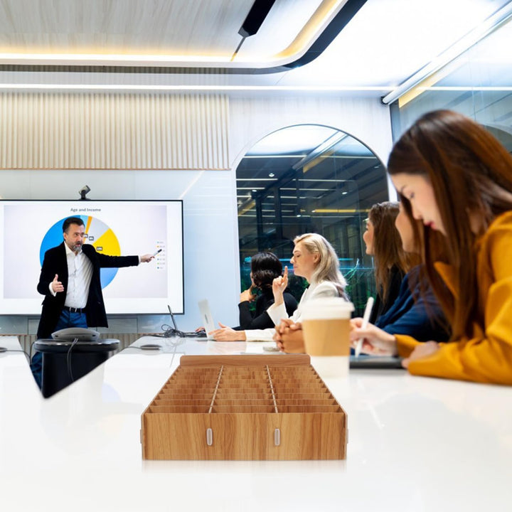 Operitacx 30 Fächer Handy Aufbewahrung für Schule, Handy-Garage, Handy Aufbewahrungstasche für das K