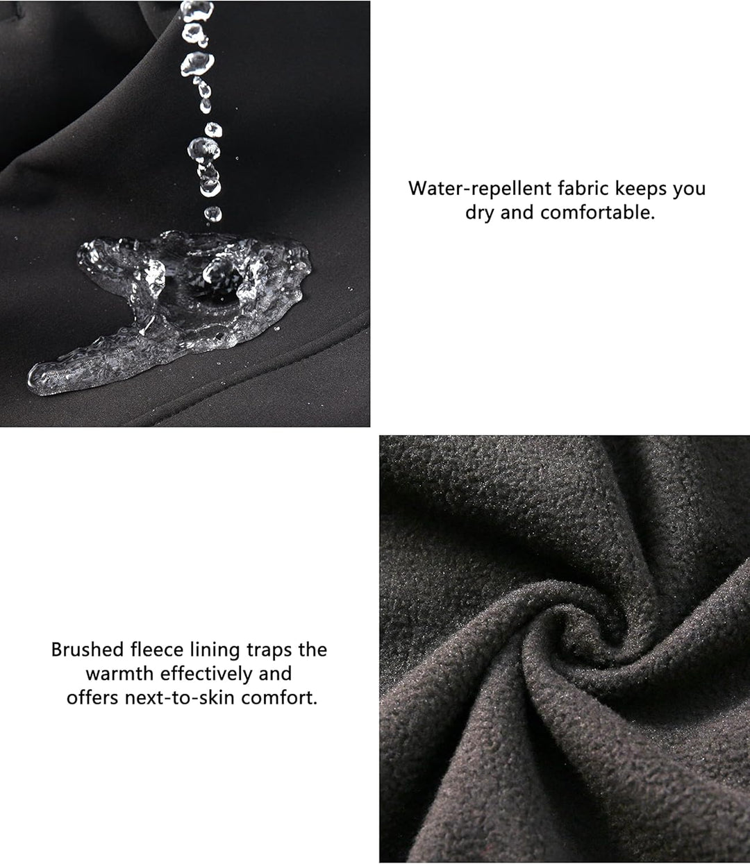 Little Donkey Andy Softshelljacke für Damen mit abnehmbarer Kapuze, Fleecefutter und Wasserabweisend