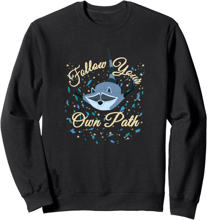 Disney Pocahontas Meeko Follow Your Own Path Text Sweatshirt