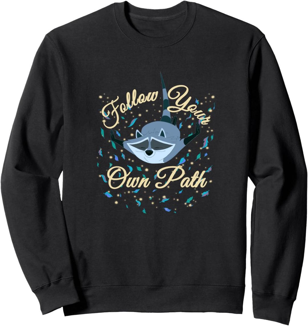 Disney Pocahontas Meeko Follow Your Own Path Text Sweatshirt
