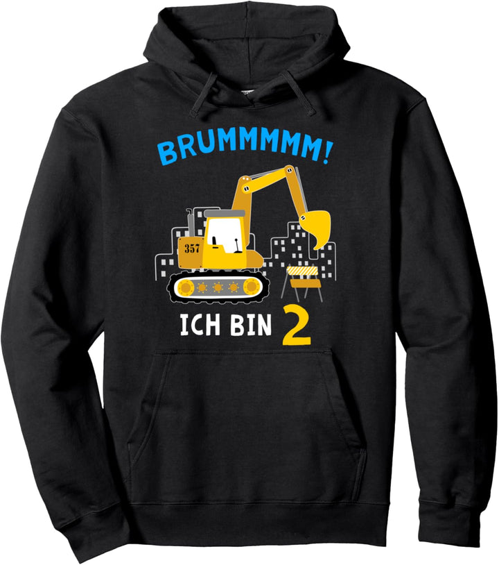Brummmm! Ich Bin 2 Bagger Baggerfahrer Geburtstagsgeschenk Pullover Hoodie