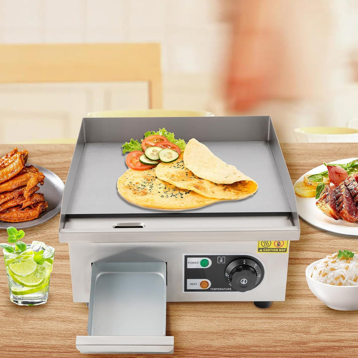 Kommerzielle Elektrische Grillplatte Tischgrill Plattengriller, 2000W Multigrill Plancha Grill mit v