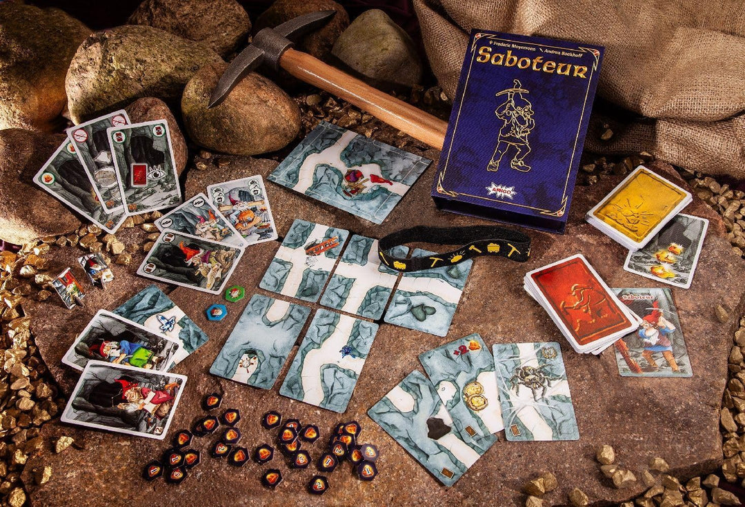 AMIGO 02402 Saboteur, Brettspiel, Auflage 20 Jahre, mehrfarbig, deutsche Sprache